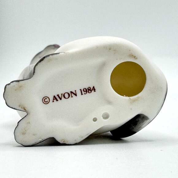 1984 Avon Porcelain Siamese Gray WhitebCat Figurine Vtg 3.25" x 1.5" - Picture 4 of 7